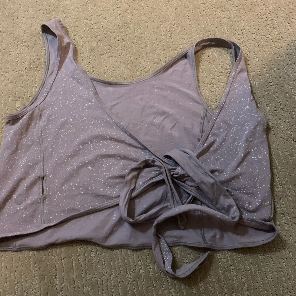 Lululemon wrap tie crop